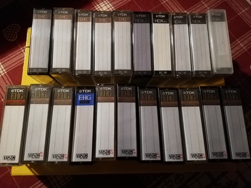 Lotto vhs tdk - vhs-c, usate